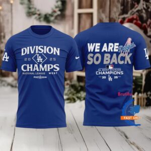 Los Angeles Dodgers 2025 NL West Division Champions Limited Edition T Shirt
