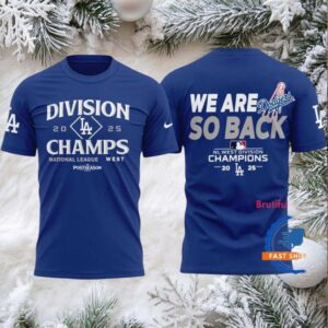 Los Angeles Dodgers 2025 NL West Division Champions Limited Edition T Shirt
