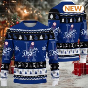 Los Angeles Dodgers Baseball Christmas Ugly Sweater
