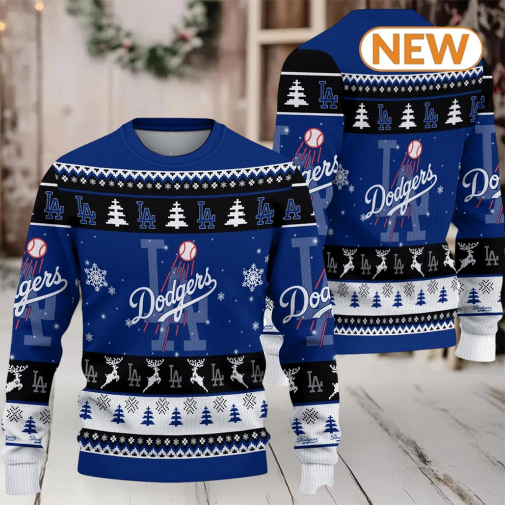 Los Angeles Dodgers Baseball Christmas Ugly Sweater Los Angeles Dodgers Baseball Christmas Ugly Sweater