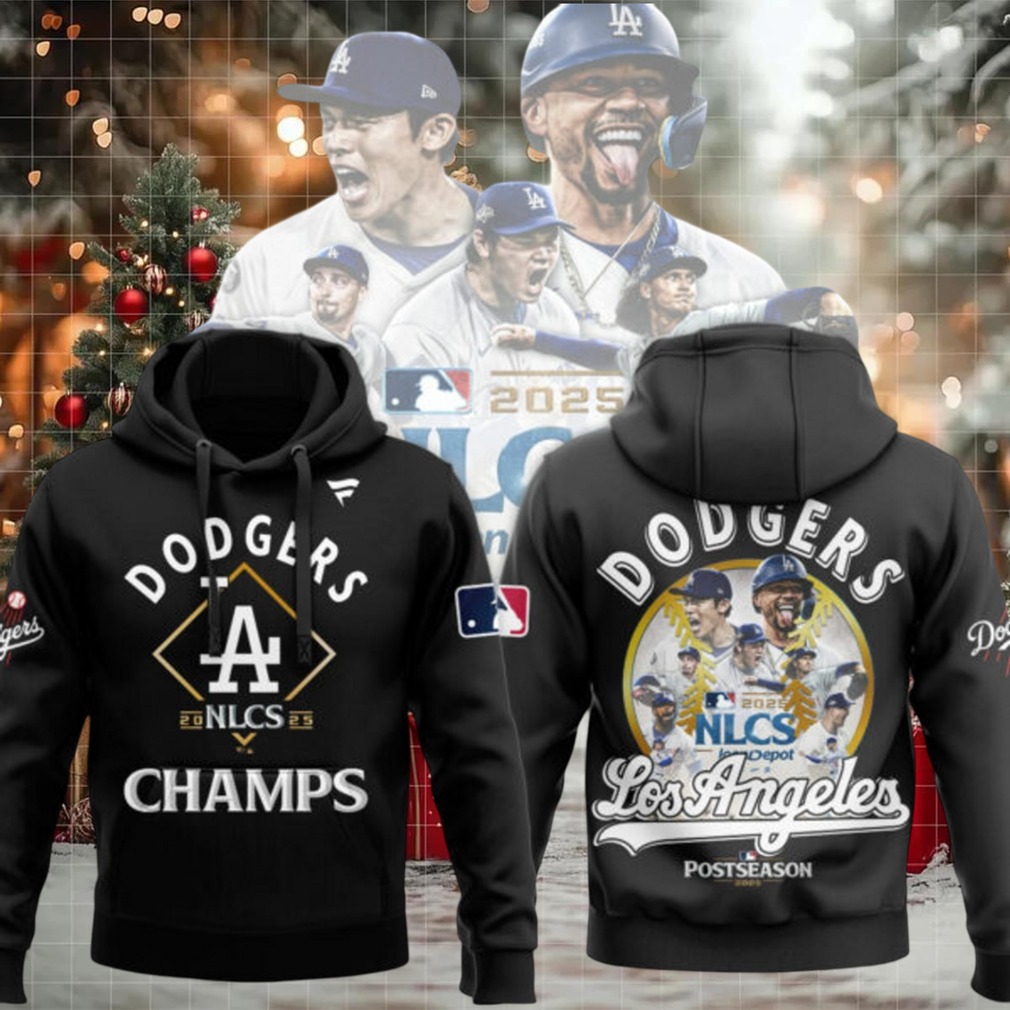Los Angeles Dodgers NLCS 2025 Champs Postseason Hoodie – Black