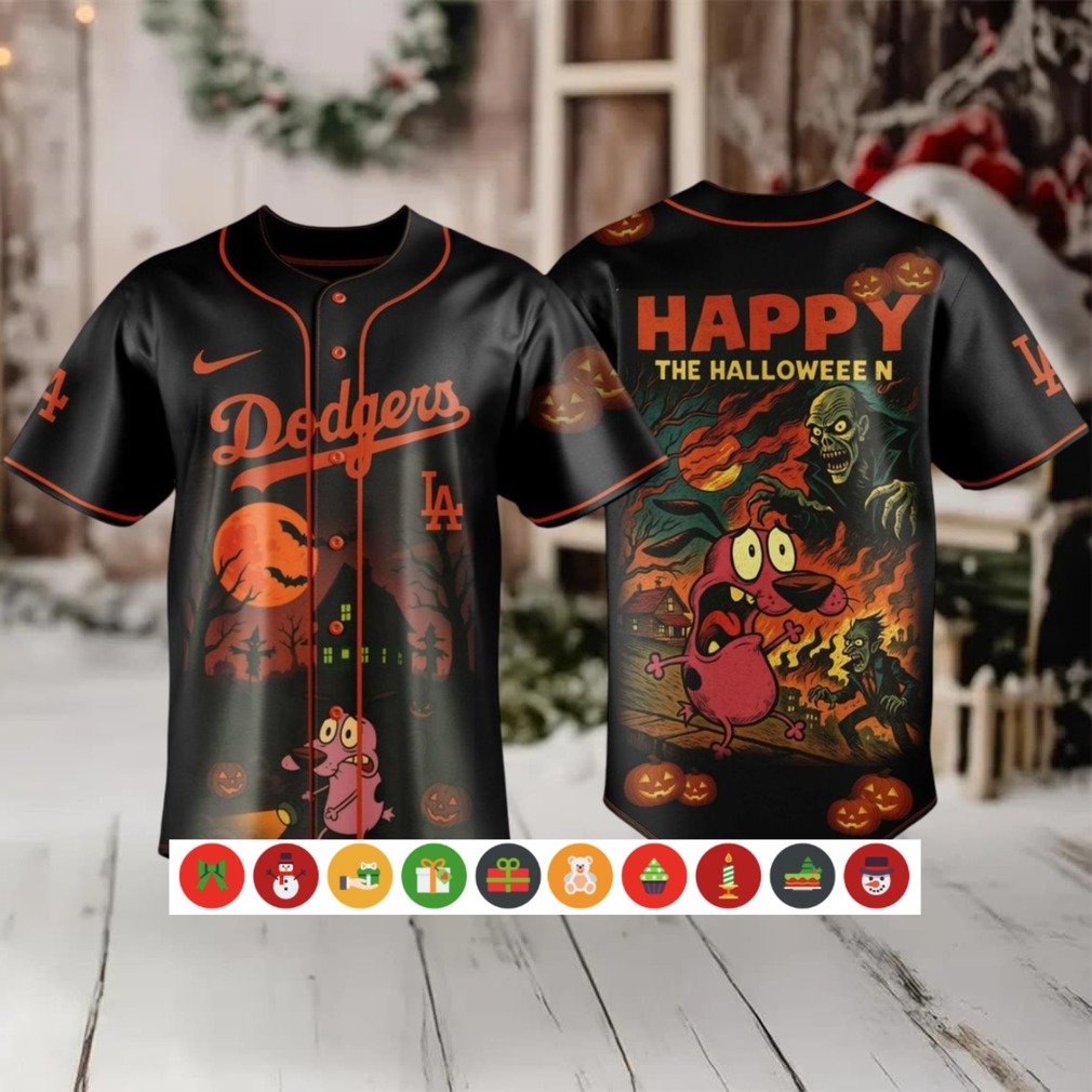 Los Angeles Dodgers x Courage The Cowardly Dog Haloween Jersey