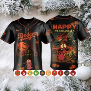 Los Angeles Dodgers x Courage The Cowardly Dog Haloween Jersey