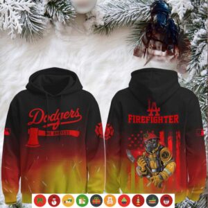 Los Angeles Dodgers x Firefighter The Bravest Flame Hoodie Shirt