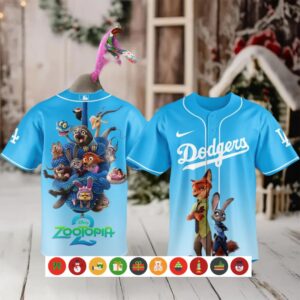 Los Angeles Dodgers x Zootopia 2 Jersey