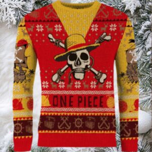 Luffy's Festive Voyage Ugly Christmas Sweater