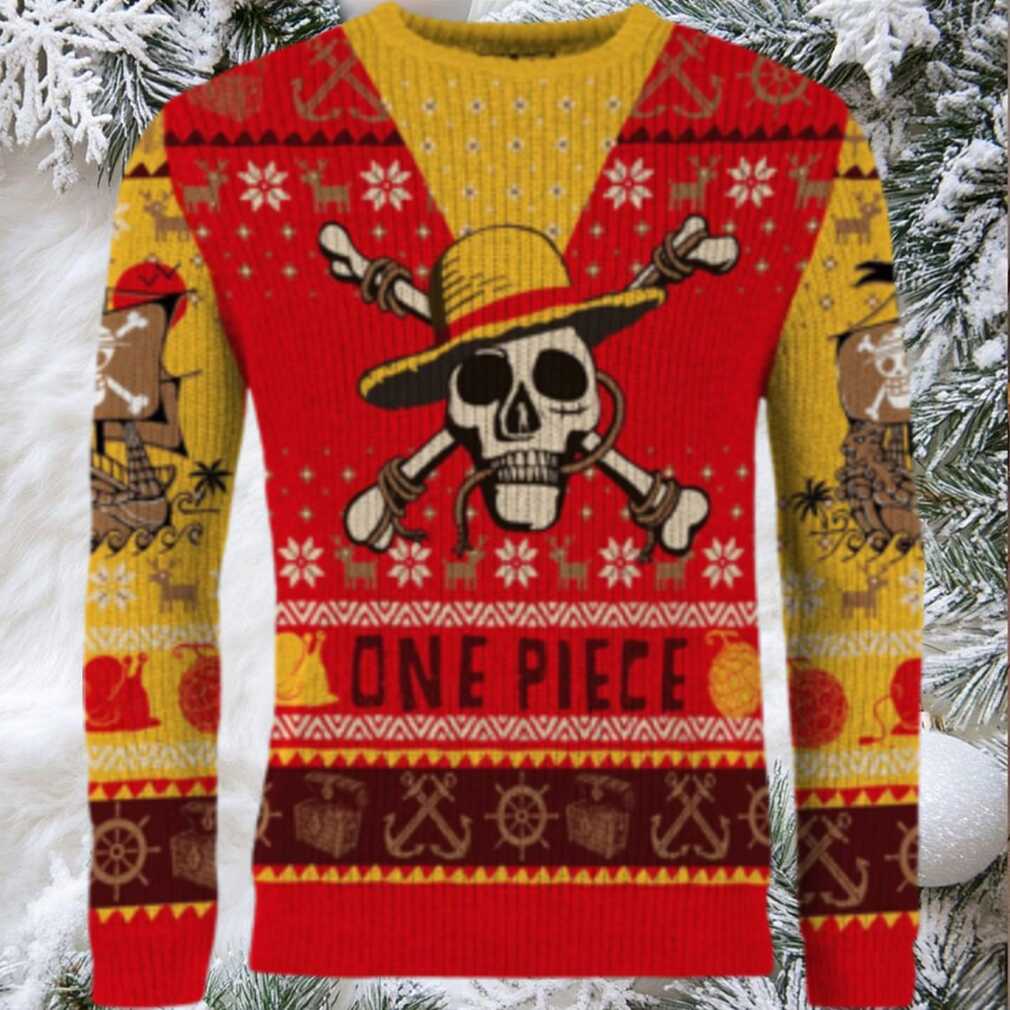 Luffy's Festive Voyage Ugly Christmas Sweater