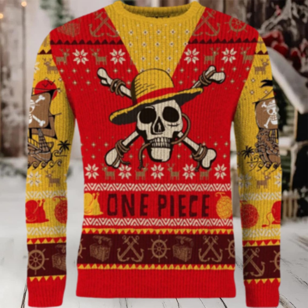 Luffy's Festive Voyage Ugly Christmas Sweater