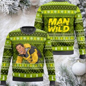 Man vs. Wild Ugly Christmas Sweater