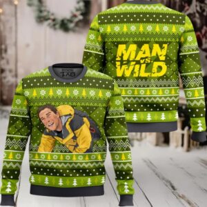 Man vs. Wild Ugly Christmas Sweater
