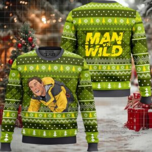 Man vs. Wild Ugly Christmas Sweater