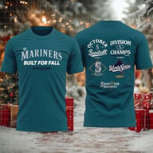 Mariners Built For Fall World Series Postseason 2025 New Two Sided Shirt