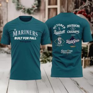 Mariners Built For Fall World Series Postseason 2025 New Two Sided Shirt