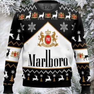 Marlboro Black Ugly Christmas Sweater
