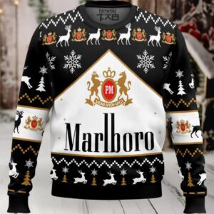 Marlboro Black Ugly Christmas Sweater