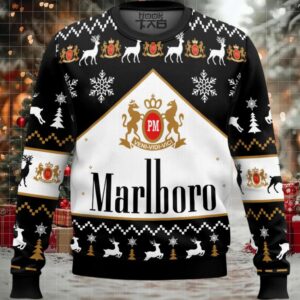 Marlboro Black Ugly Christmas Sweater
