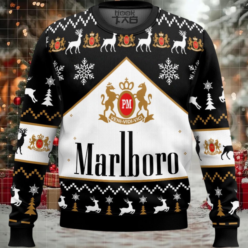 Marlboro Black Ugly Christmas Sweater Marlboro Black Ugly Christmas Sweater