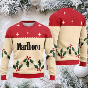Marlboro Chrismas Cherry Ugly Sweater