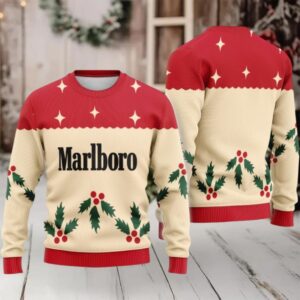 Marlboro Chrismas Cherry Ugly Sweater
