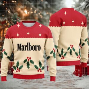 Marlboro Chrismas Cherry Ugly Sweater