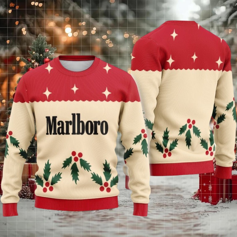 Marlboro Chrismas Cherry Ugly Sweater Marlboro Chrismas Cherry Ugly Sweater