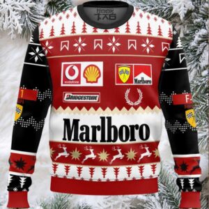 Marlboro Formula 1 Ugly Christmas Sweater