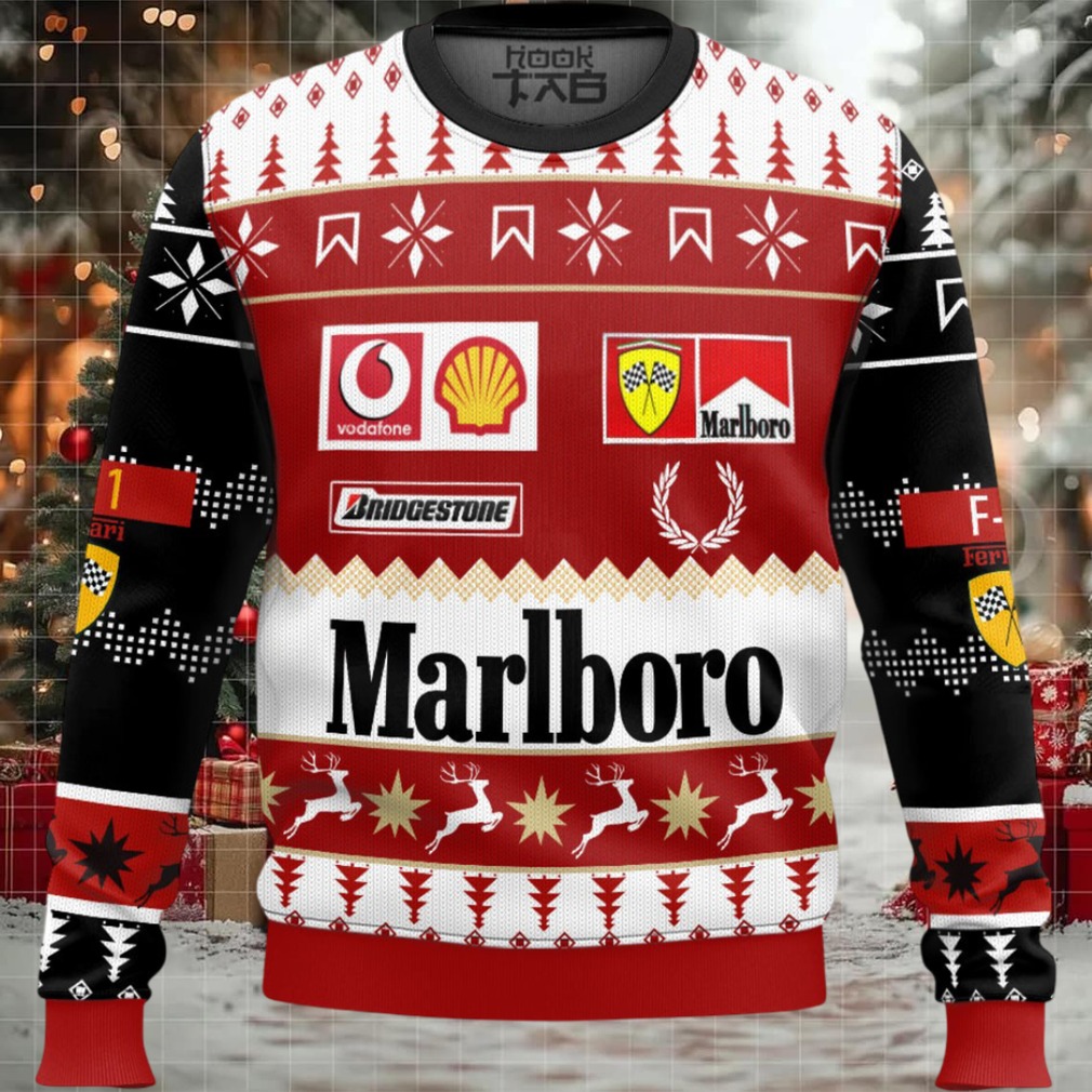 Marlboro Formula 1 Ugly Christmas Sweater Marlboro Formula 1 Ugly Christmas Sweater