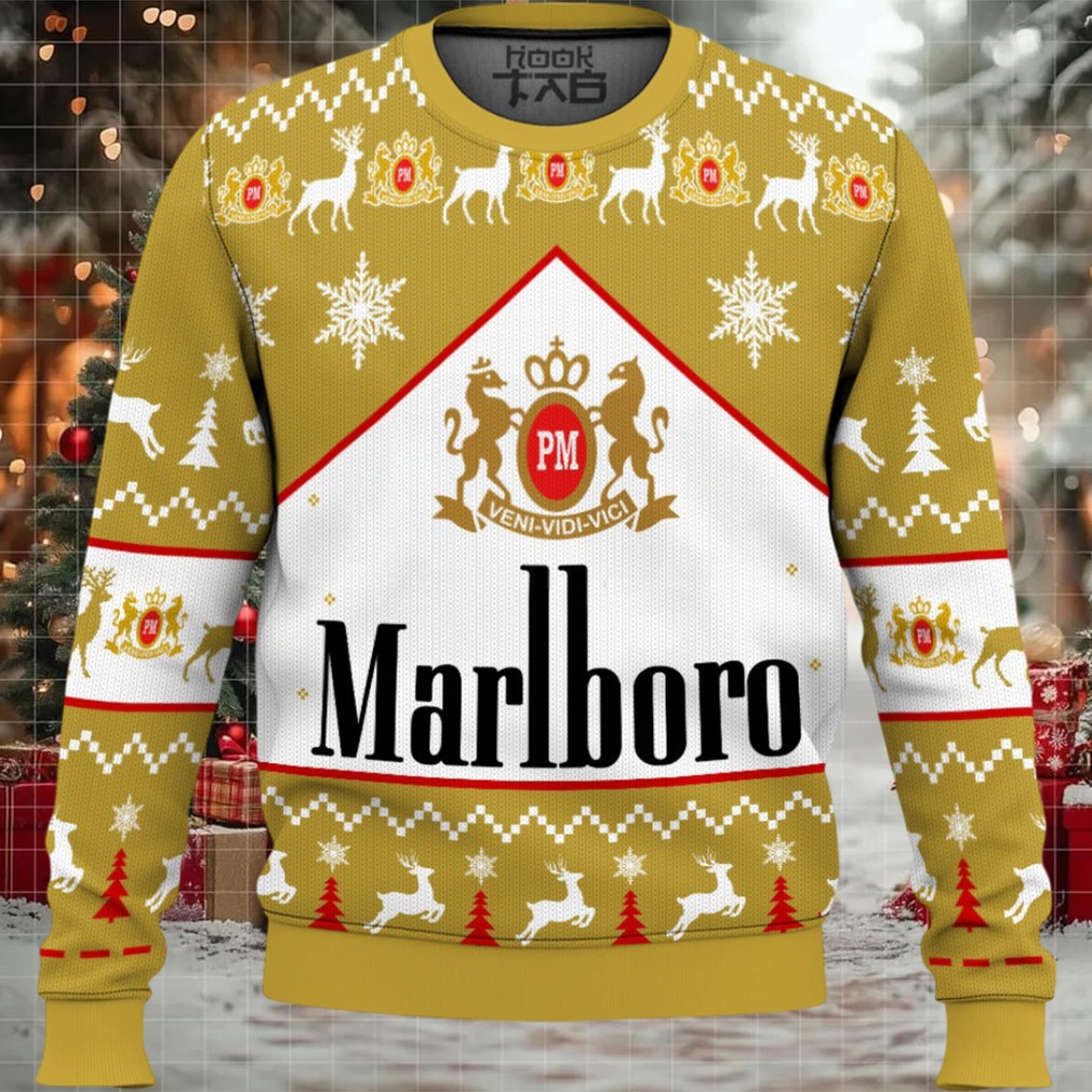 Marlboro Gold Ugly Christmas Sweater Marlboro Gold Ugly Christmas Sweater