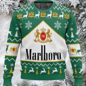Marlboro Green Menthol Ugly Christmas Sweater