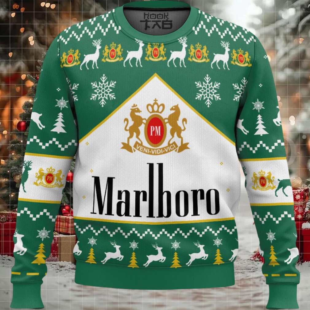 Marlboro Green Menthol Ugly Christmas Sweater Marlboro Green Menthol Ugly Christmas Sweater