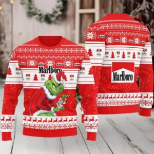 Marlboro Santa Grinch Ugly Sweater