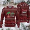 Brown & Sky Blue Zigzag Pattern “Leonardo Toasting Coors Light” Ugly Christmas Sweater – Coors Light Edition Brown & Sky Blue Zigzag Pattern “Leonardo Toasting Coors Light” Ugly Christmas Sweater – Coors Light Edition
