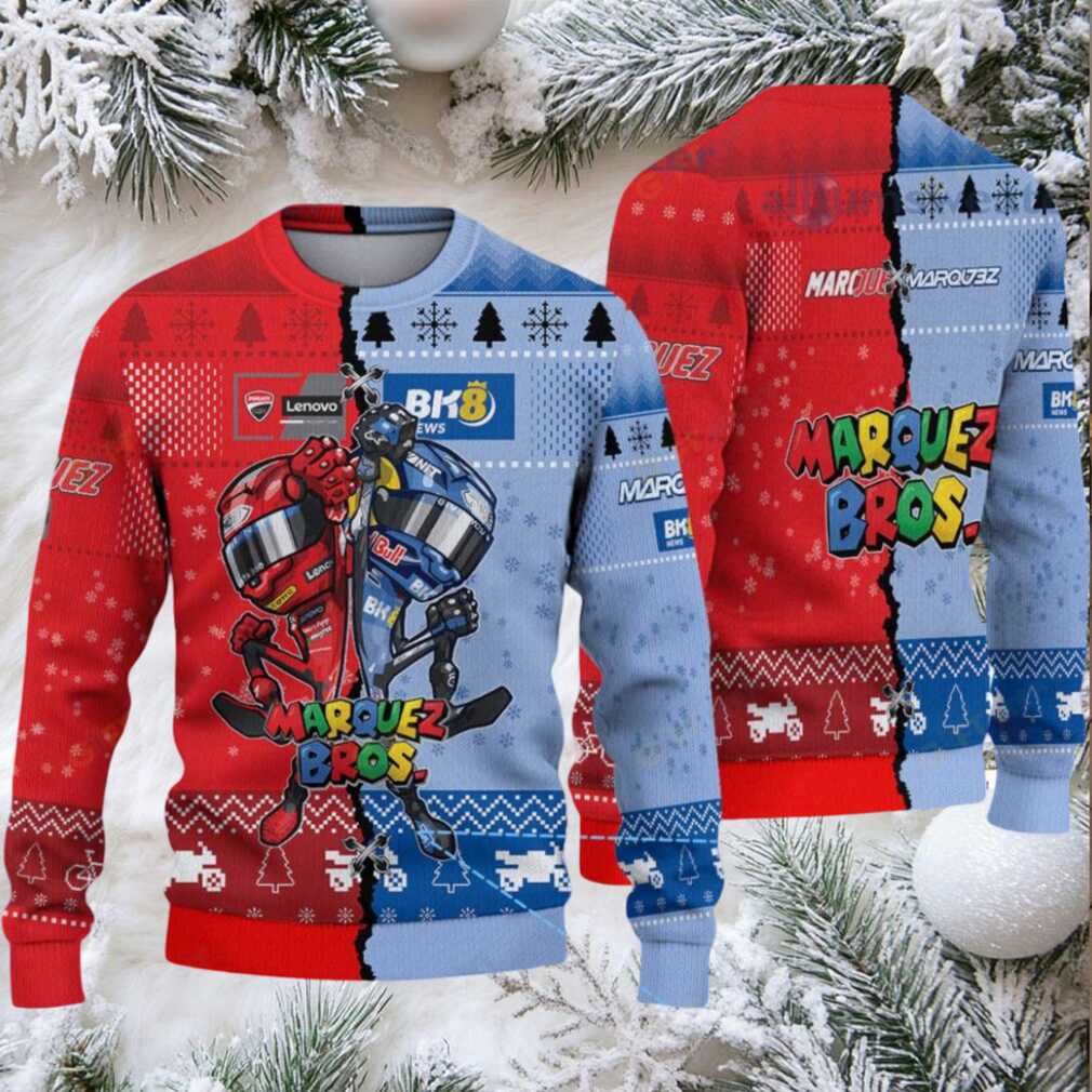 Marquez Bros Ducati X Gresini Ugly Christmas Sweater Marquez Bros Ducati X Gresini Ugly Christmas Sweater