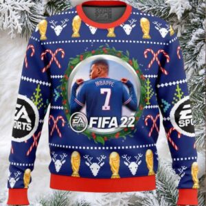 Mbappe EA Sports FIFA Ugly Christmas Sweater