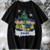 Peanuts Snoopy and Friends Los Angeles Chargers Christmas Tree T Shirt