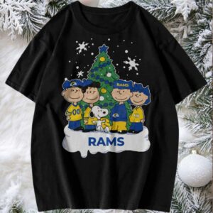 Peanuts characters Los Angeles Rams Christmas shirt