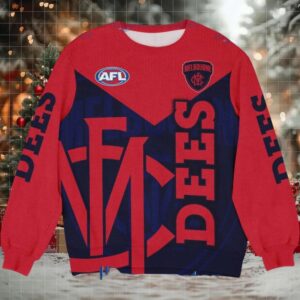 Melbourne Demons AFL Ugly Christmas Sweater