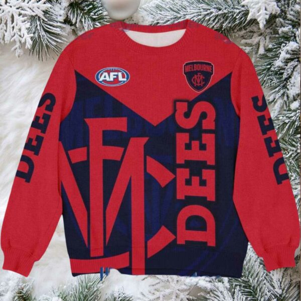 Melbourne Demons AFL Ugly Christmas Sweater