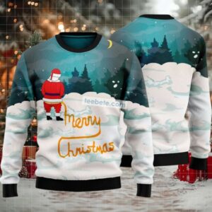 Meme Santa Merry Christmas Night Ugly Xmas Sweater