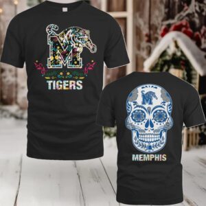 Memphis Tigers College Football Dia De Los Muertos T Shirt