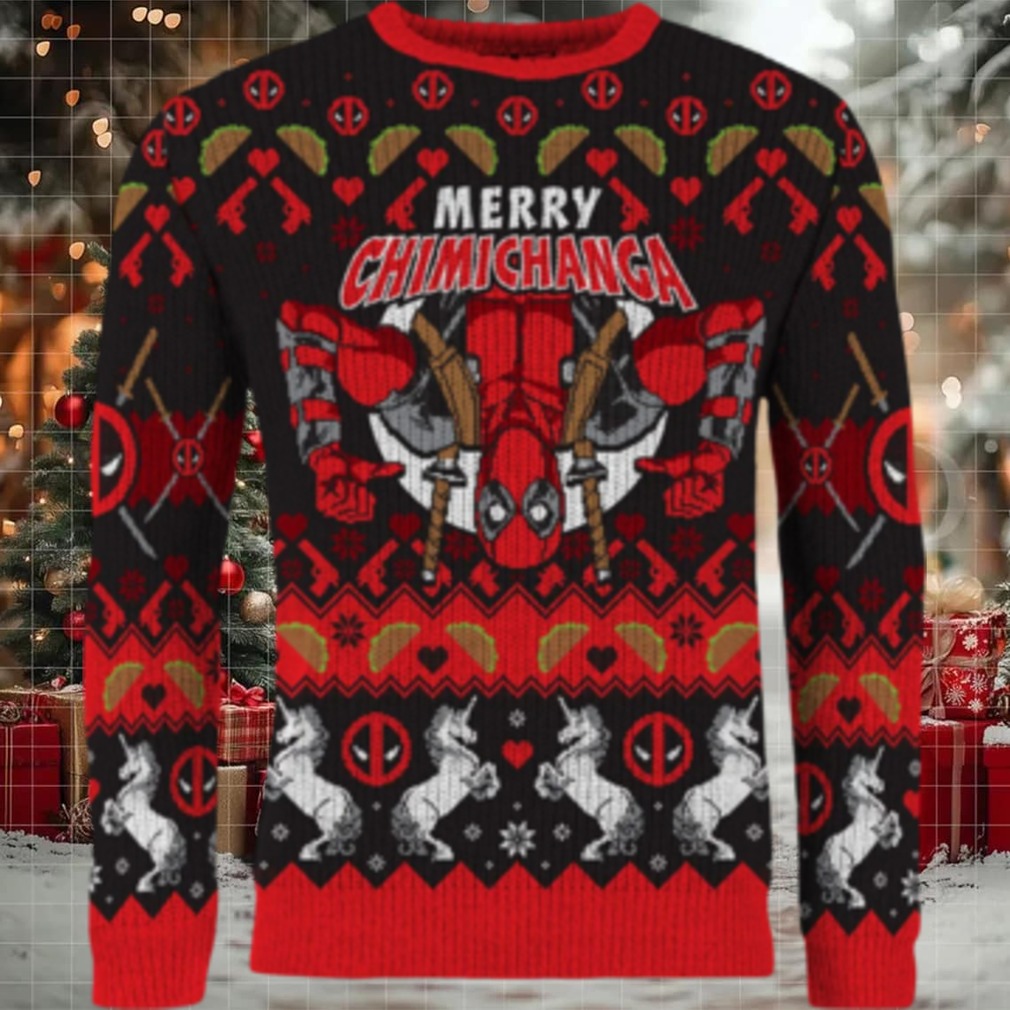 Merry Chimichanga Ugly Christmas Sweater Merry Chimichanga Ugly Christmas Sweater