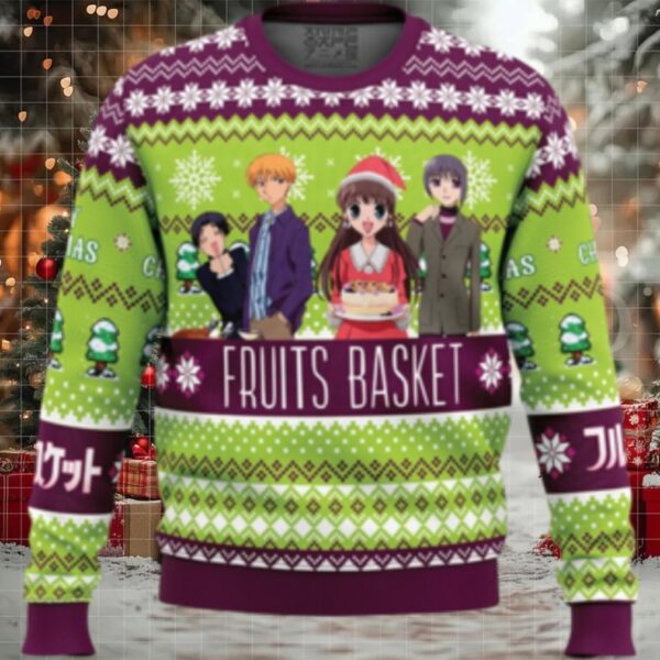 Merry Christmas Fruits Basket Ugly Christmas Sweater