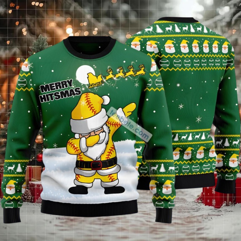 Merry Hitsmas Santa Claus Dance Ugly Christmas Sweater Green Big And Tall Merry Hitsmas Santa Claus Dance Ugly Christmas Sweater Green Big And Tall