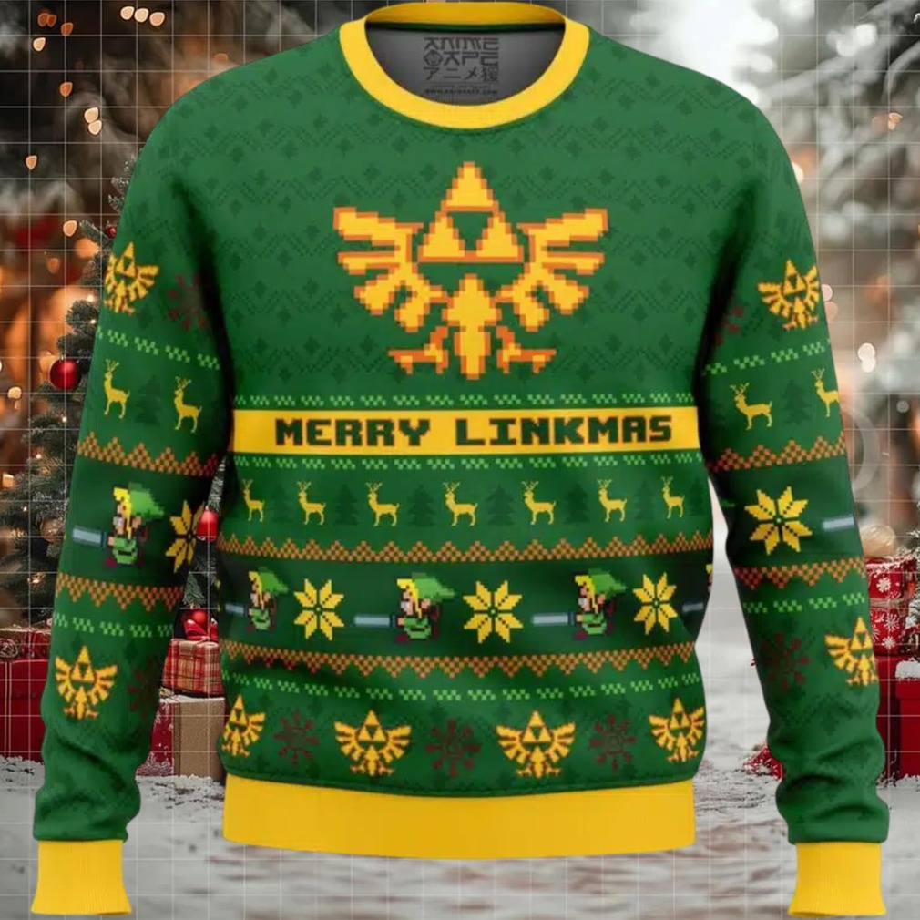Merry Linkmas Zelda Ugly Christmas Sweater Merry Linkmas Zelda Ugly Christmas Sweater