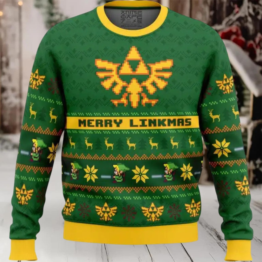 Merry Linkmas Zelda Ugly Christmas Sweater Merry Linkmas Zelda Ugly Christmas Sweater