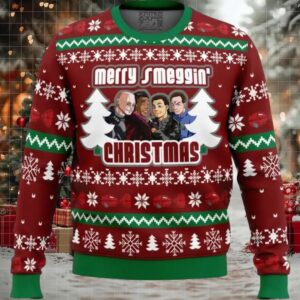 Merry Smeggin’ Christmas Red Dwarf Ugly Christmas Sweater