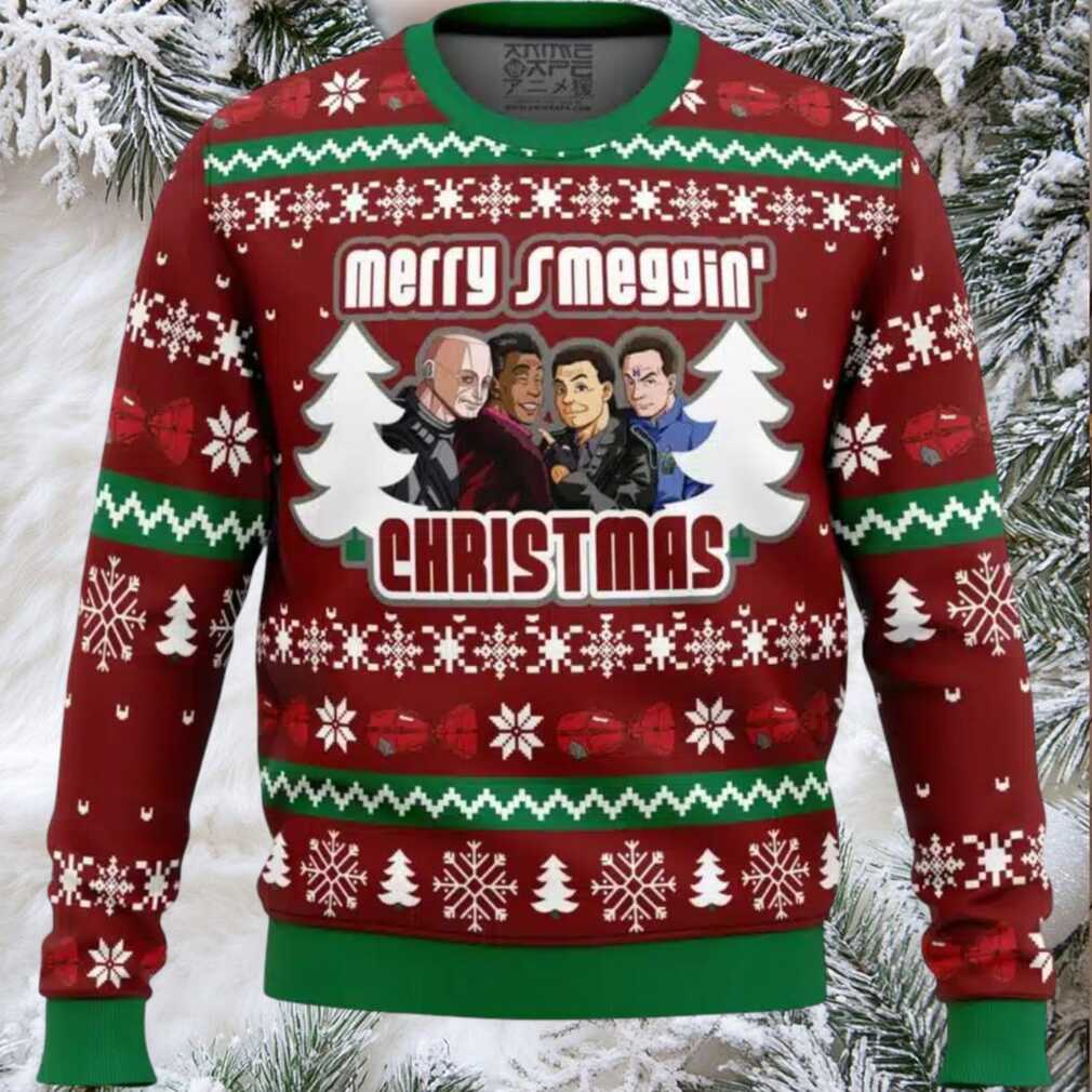 Merry Smeggin’ Christmas Red Dwarf Ugly Christmas Sweater Merry Smeggin’ Christmas Red Dwarf Ugly Christmas Sweater