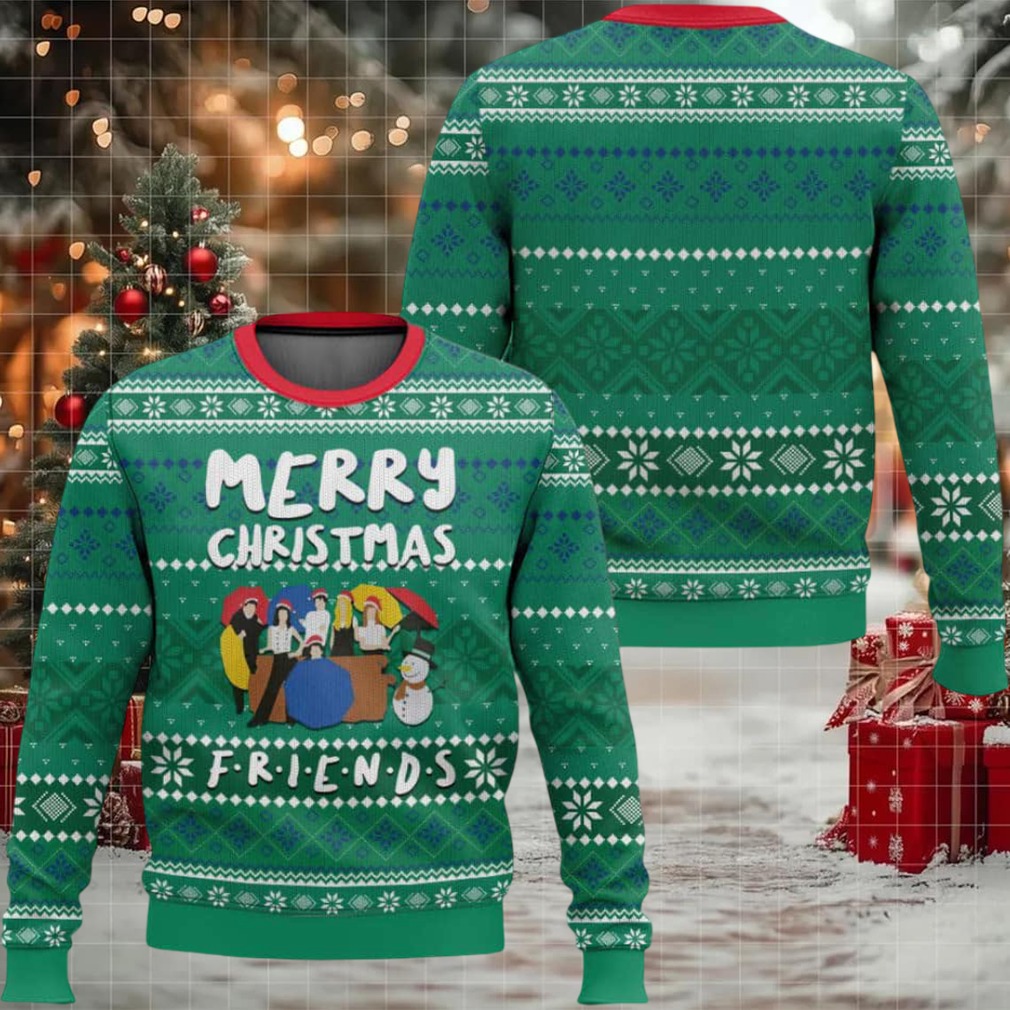 Merry Xmas Friends Ugly Christmas Sweater Merry Xmas Friends Ugly Christmas Sweater