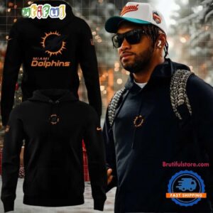 Miami Dolphins 2025 Football Special Edition Black Hoodie