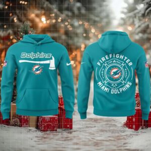 Miami Dolphins Firefighter 2025 Day Of Appreciation Fire Dept Hoodie T Shirt